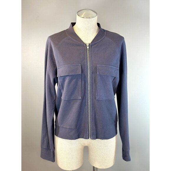 Bobi Cargo Bomber Jacket in Periwinkle Size M - Picture 1 of 5